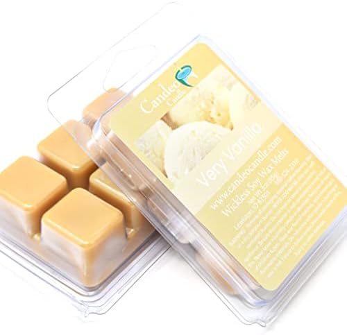 Very Vanilla Scented Wax Melts - 2 Pack Set of 6 Cubes