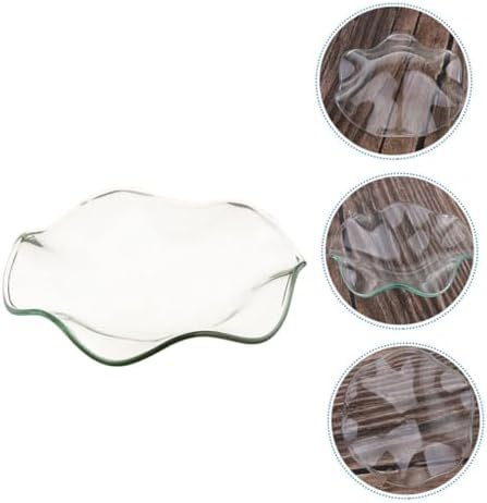 Zerodeko 3 Pcs Glass Candle Holder Replacement Dish