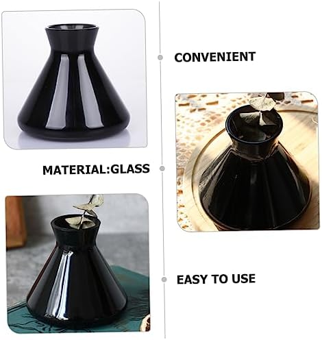 GARVALON Essential Oil Aromatherapy Glass Diffuser Bottle Decorative Perfume Jar Home Office Fragrance Container