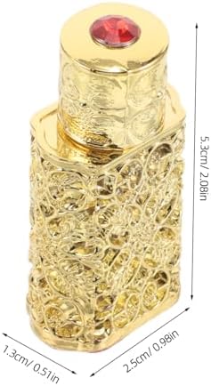 Egyptian Perfume Bottle Hollow Pattern Elegant Travel Atomizer for Essential Oils