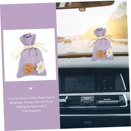 ABOOFAN 10Pcs Lavender Sachet Bags Refillable Empty Drawstring Pouches for Fragrance Storage