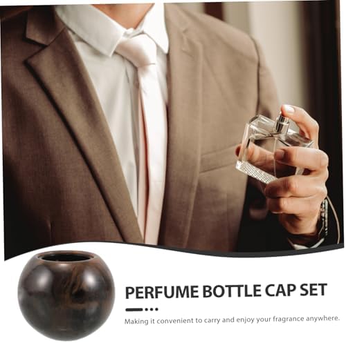 FRCOLOR 4pcs Resin Perfume Bottle Cap Set