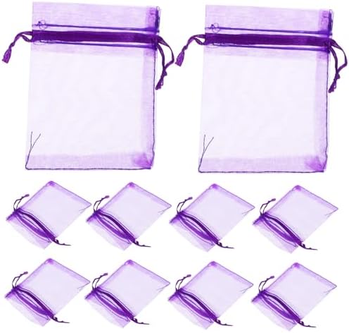 BIUDECO 100Pcs Drawstring Lavender Sachet Bags for DIY and Home Fragrance Use