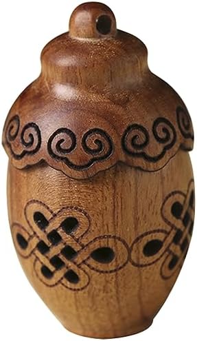 Hollow Aromatherapy Bottle Pendant with Rotating Design
