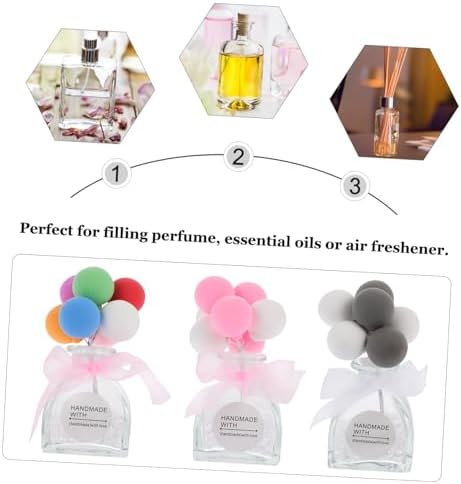 Ciieeo 3pcs Aromatherapy Car Perfume Decorative Balloon Storage Bottles