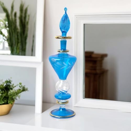 Refillable Glass Perfume Bottle with Golden Trim