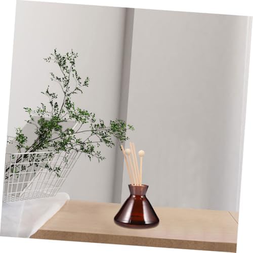 2pcs Empty Diffuser Bottle Wide Mouth Aroma Glass Decor