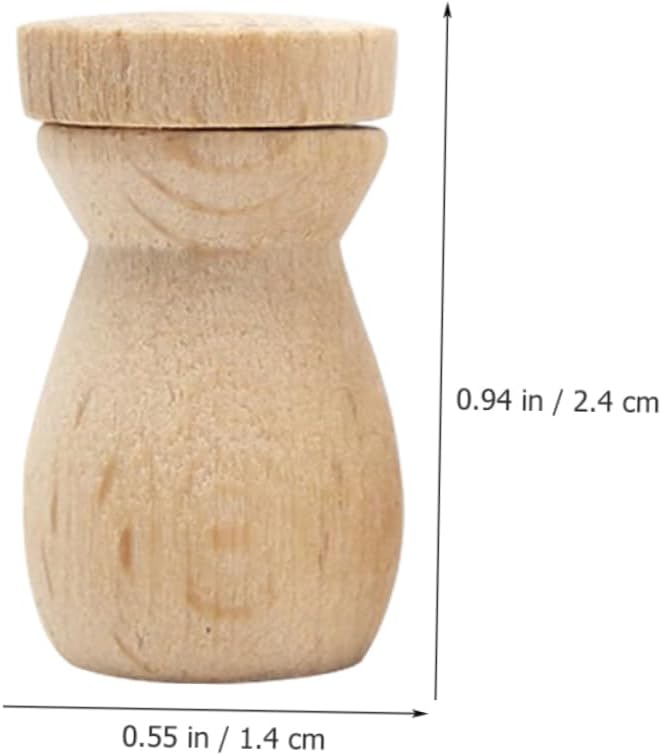 6pcs DIY Essential Oil Diffuser Bottle Pendants Wooden Decor