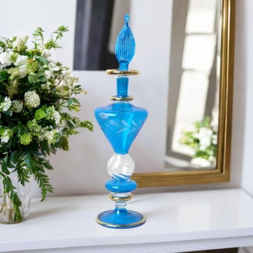 Refillable Glass Perfume Bottle with Golden Trim