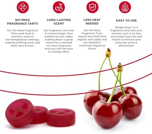No-Mess Fragrance Tarts 2-Pack Cherry Noir