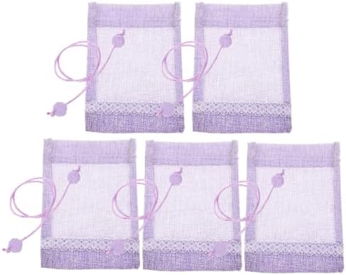 Didiseaon 5pcs Lavender Sachet Bags Empty Organza Pouches for DIY Fragrance