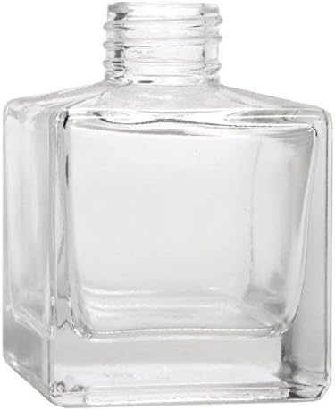 Hosley Set of 4 Square Glass Diffuser Bottles 325 High