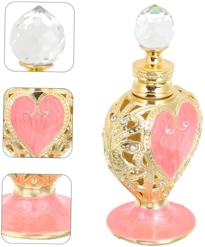 Ipetboom Heart Shaped Perfume Bottle Refillable Design for Essential Oils Fragrances Decoration