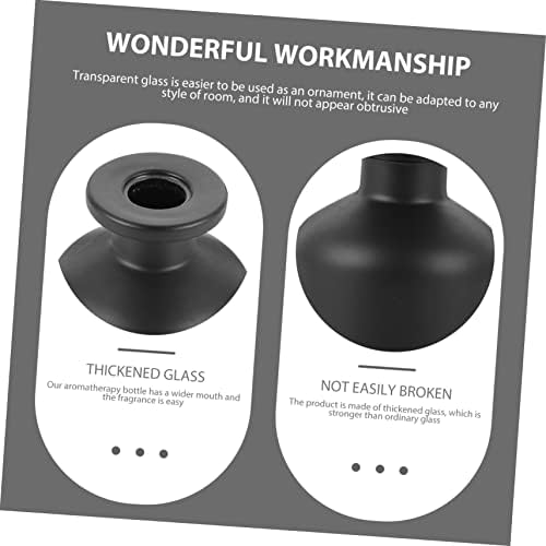 PRETYZOOM 2pcs Frosted Aroma Diffuser Bottles for Home Decor and Gifts