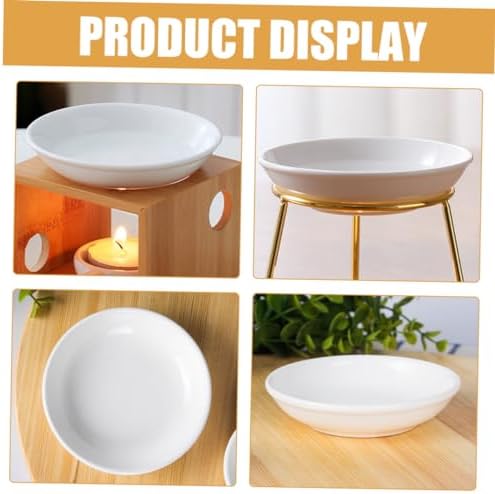 6pcs Ceramic Tea Light Candle Holders for Wax Warmers and Essential Oil Plates