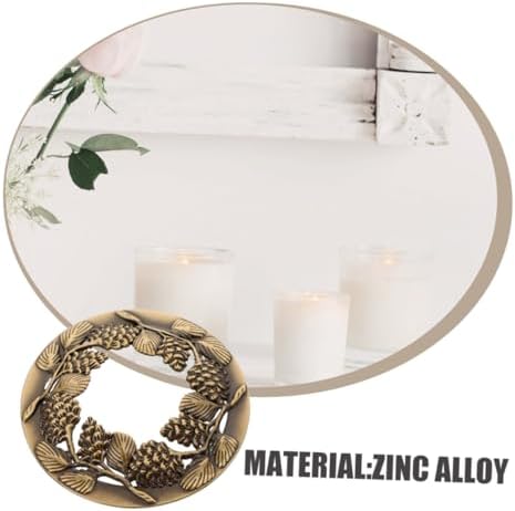 Angoily 2pcs Hollow Metal Candle Toppers for Scented Candles