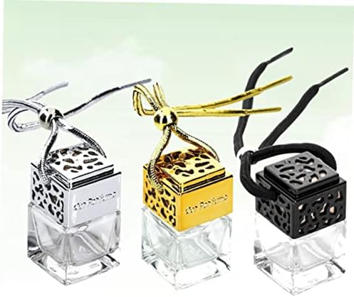 3Pcs Glass Perfume Bottle Pendant for Car Hanging Decoration