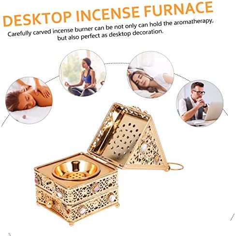 MAGICLULU Metal Incense Burner for Relaxation and Meditation