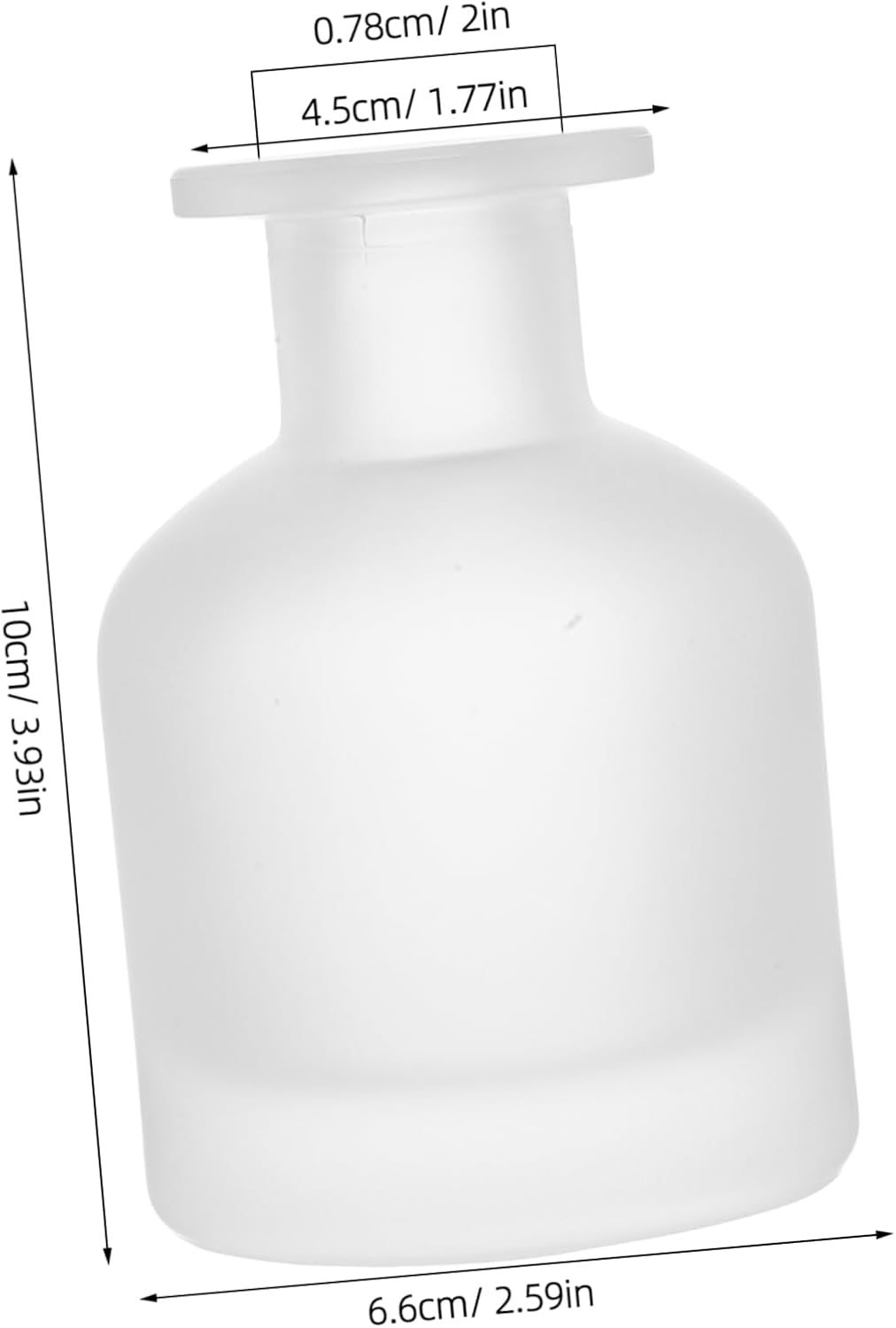 Beaupretty 2pcs Glass Diffuser Bottle for Bathroom