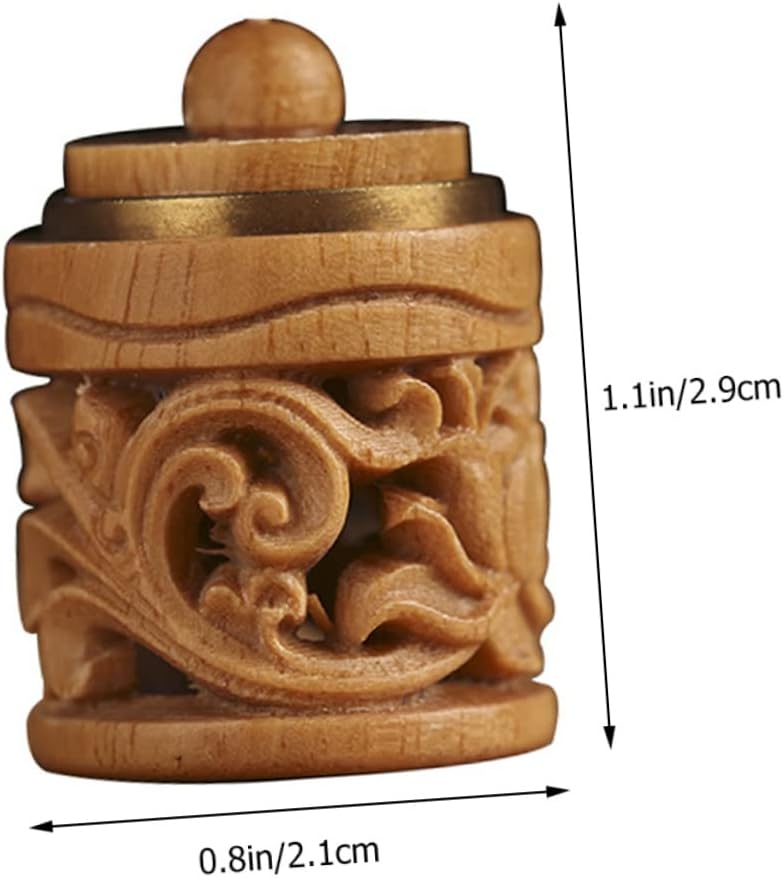 Alipis 2pcs Aroma Diffuser Charm Wooden Hanging Decor Car Perfume Bottle Pendant
