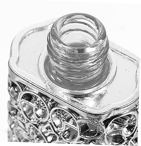 Belliuffy Essential Oils Perfume Bottle Empty Glass and Alloy Travel Toiletry Refillable Decorative