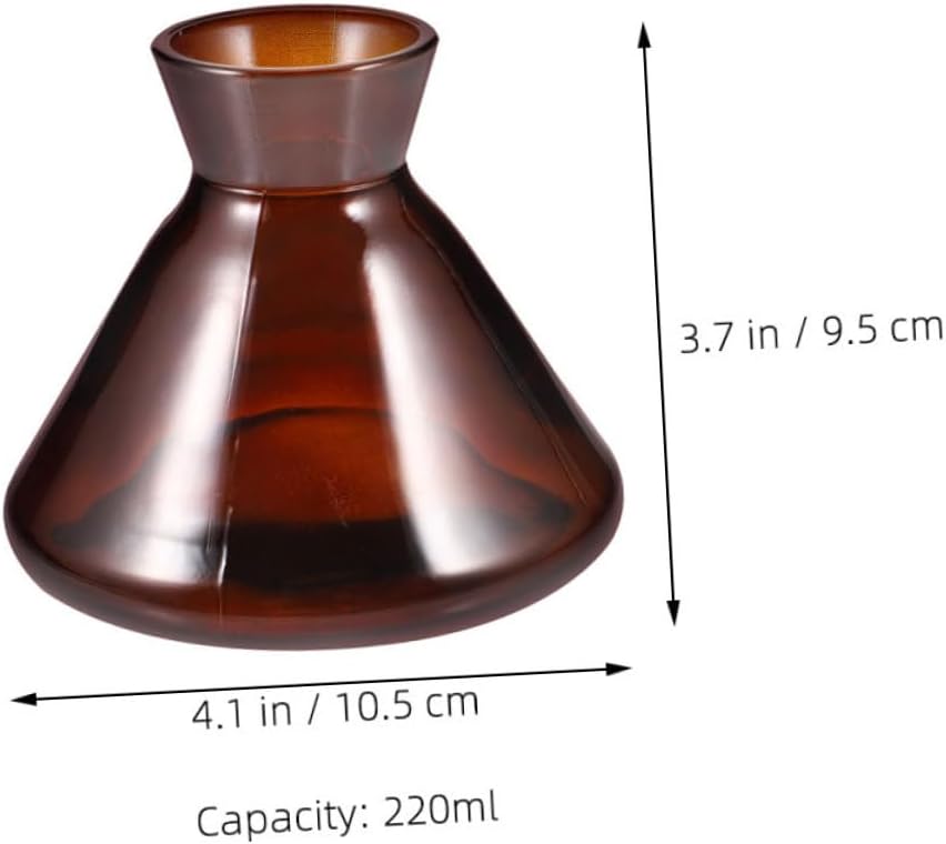 2pcs Wide Mouth Glass Diffuser Bottles Refillable