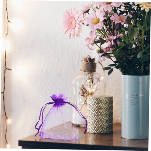 BIUDECO 100Pcs Drawstring Lavender Sachet Bags for DIY and Home Fragrance Use