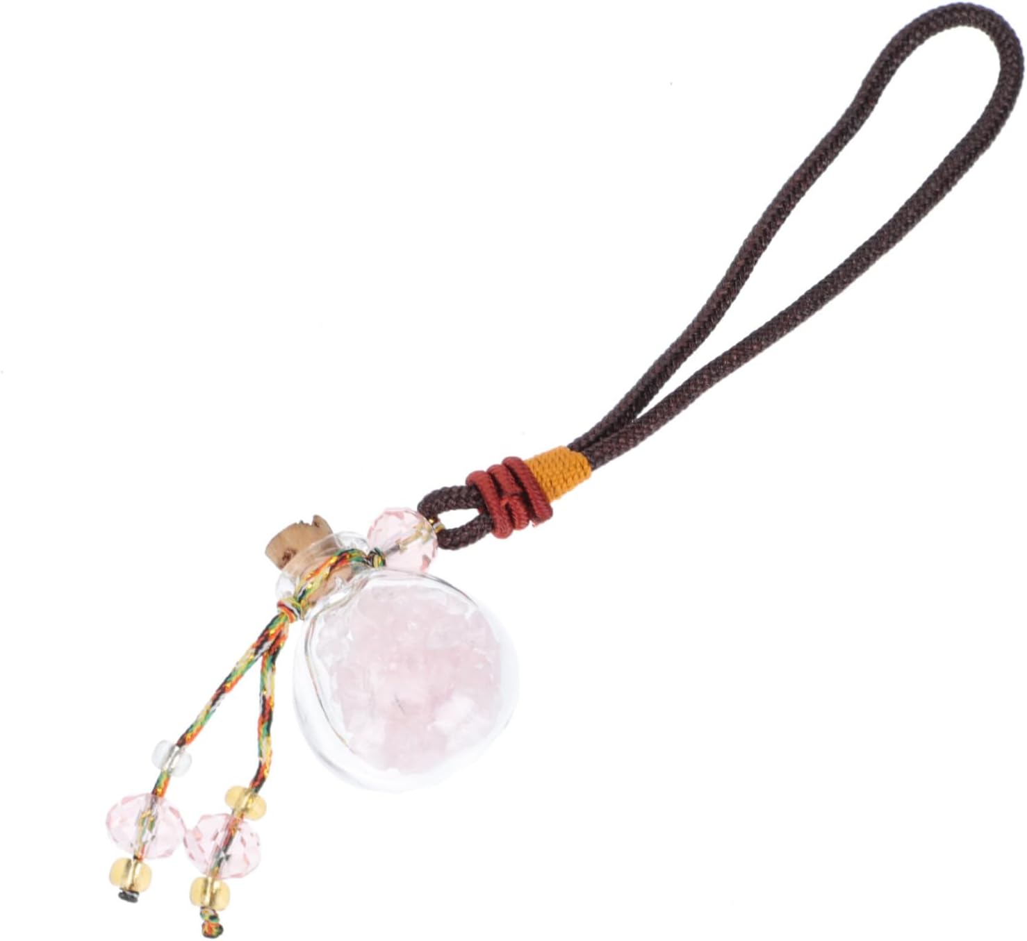 Natural Crystal Glass Essential Oil Car Hanging Perfume Bottle