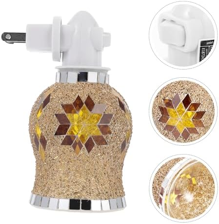 KALLORY 1pc Glass Candle Holder Fragrance Burner