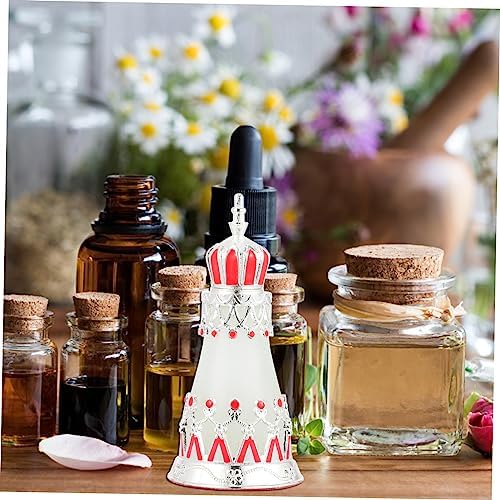 Luxshiny Vintage Arab Style Perfume Bottle Refillable Glass Dropper