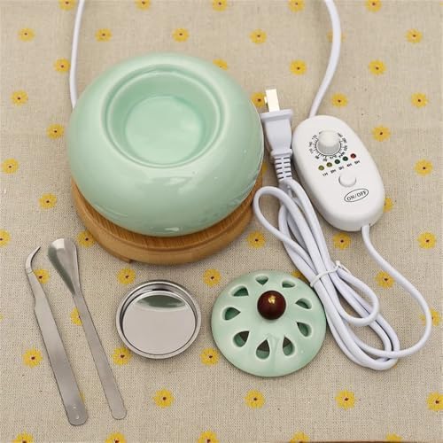 Timing Temperature Electronic Incense Burner with Spoon and Spice Tray