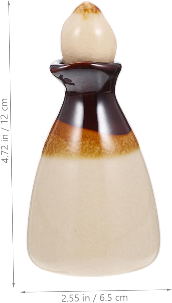 PRETYZOOM Decorative Ceramic Essential Oil Diffuser Bottle for Home Decor