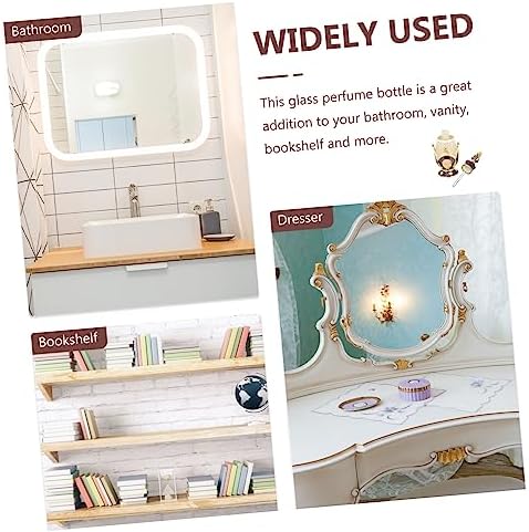 Delicate Perfume Bottle Aroma Diffuser with Crown Design for Home Office and Spa Decor