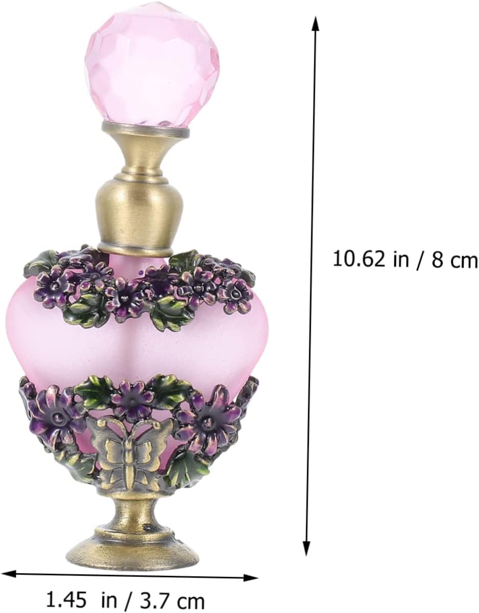 Chic Vintage Decorative Perfume Bottle 100ml Empty Essential Oil Container for Travel and Personal Use