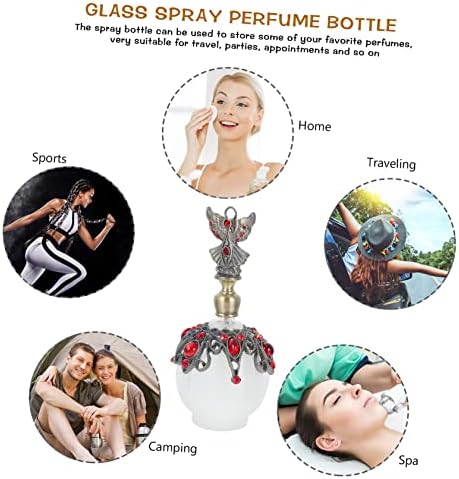 MAGICLULU Vintage Perfume Dispenser Bottle Essential Oil Glass Container Travel-Friendly Aromatherapy Holder