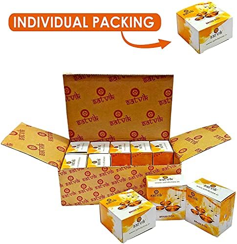 Craftsman Satvik 10 Pc Golden Engraved Kuber Diya Set