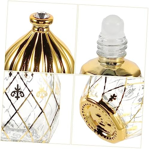 Middle Eastern Perfume Bottle Essential Oil Roller Empty Aroma Decorative Sample Air Tight Travel Size