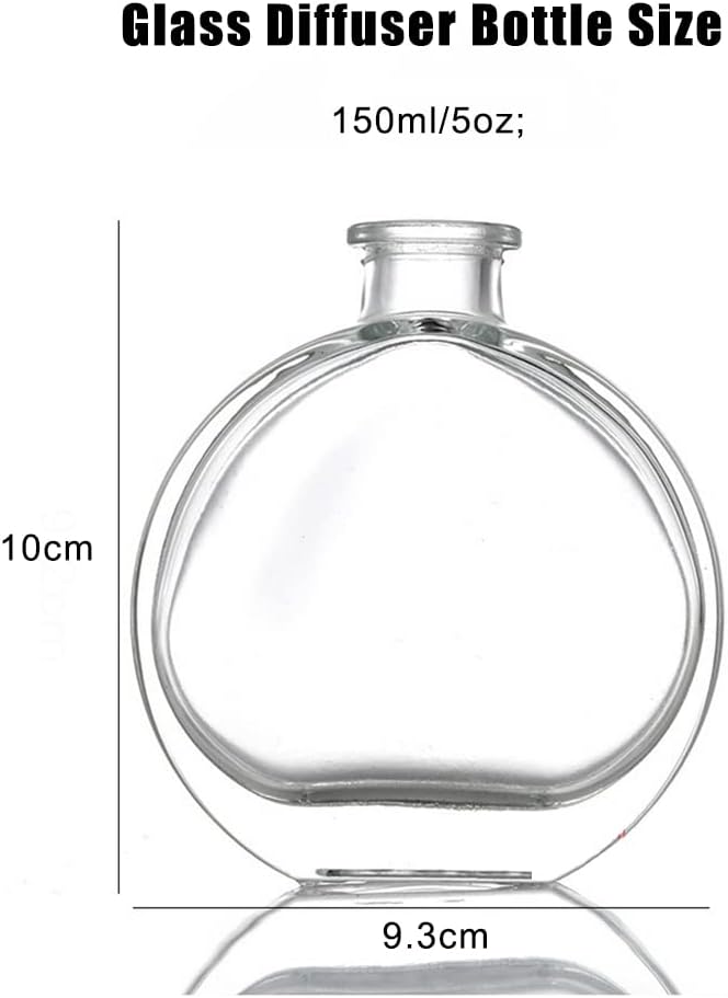 Clear 150ml Glass Diffuser Bottle - Aromatherapy Decor for Home Use
