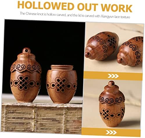 Wood Carved Diffuser Bottle Aromatherapy Incense Holder