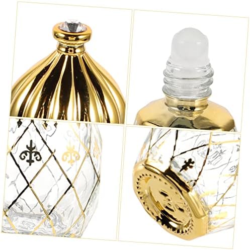 Middle Eastern Style Empty Perfume Bottle with Crown Lid