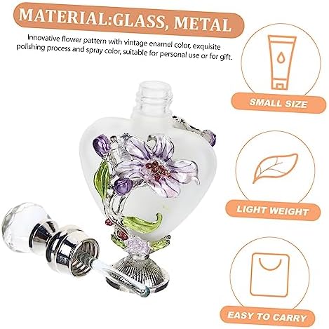 PRETYZOOM Vintage Painted Glass Perfume Bottle 10ml