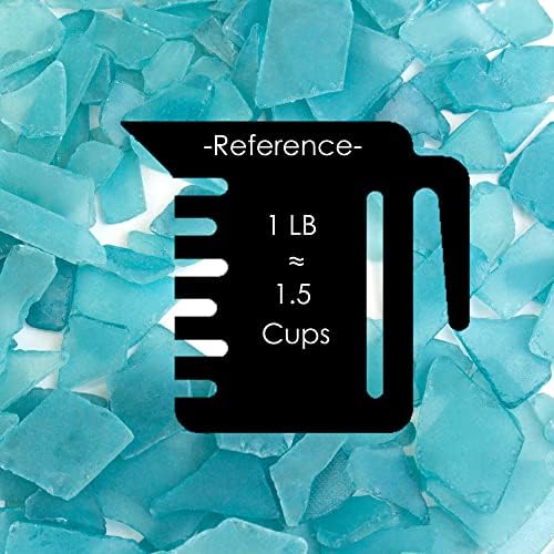 CYS EXCEL Sea Glass 16 Ounces Light Blue Vase Filler