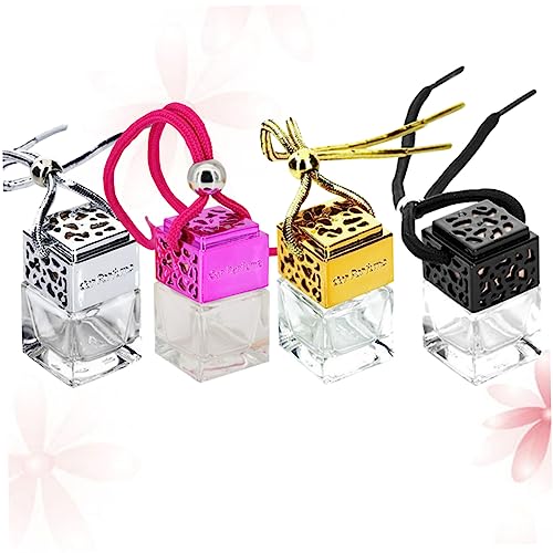 Glass Perfume Bottle with Hanging Pendant for Car