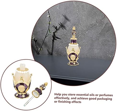 Delicate Perfume Bottle Aroma Diffuser with Crown Design for Home Office and Spa Decor