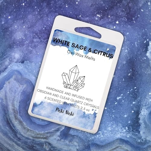 Crystal Infused Gel Wax Melts for Candle Warmers Set of Two