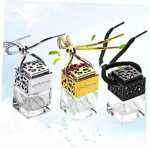 3pcs Glass Perfume Bottle Pendant for Car