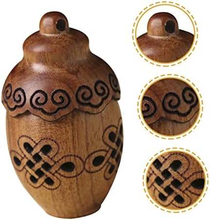 ERINGOGO Multi-Function Portable Wood Aroma Pendant Holder Decor