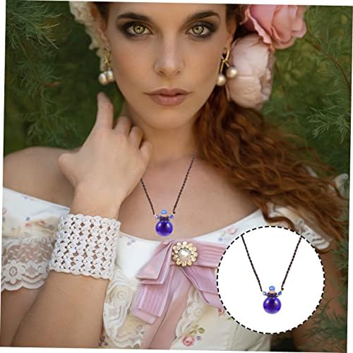 Decorative Perfume Bottle With Aroma Diffuser Necklace For Car And Home Use