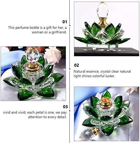 1pc Elegant Glass Perfume Bottle for Essential Oils and Travel