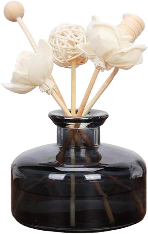VANTOBEST 200ml Round Glass Diffuser Bottle
